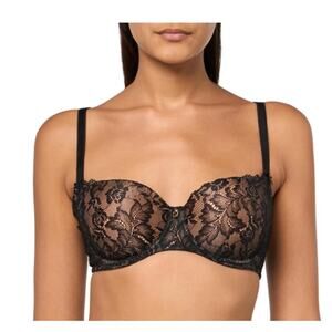 aubade rosessence moulded half cup bra 2kN04 size C34   34C MSRP $164